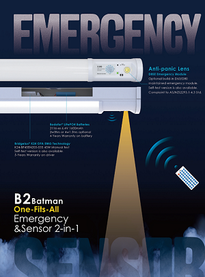 „Fanxstar“ naujoviškas avarinio apšvietimo sprendimas: „Bridgelux K24 2-in-1“ išmanusis avarinio LED tvarkyklės maitinimo šaltinis